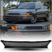 1993-1997 Toyota Corolla AE101 AE100 ABS Front Bumper Grille Mesh Black Grill-GT
