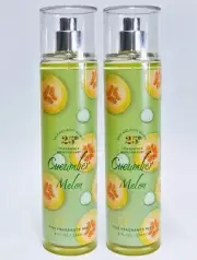 2 Bath & Body Works CUCUMBER MELON Fine Fragrance Mist Body Spray 8 oz
