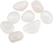 BAZEITFLOW 100Pcs Luminous Pebbles Stones Glow Dark for Aquarium Fish Tank and Garden Decoration Durable Gravel White for Outdoor and Indoor Use