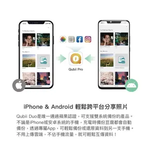 Qubii Duo 雙用備份豆腐 USB C 適用iOS Android 神腦生活