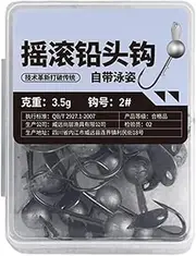 Gvblkq Jig Heads,Weighted Angling Hook - Freshwater and Saltwater Fishing Jigs Lead Hooks for Tilapia, Crappie, Bass, Bluefin Bream