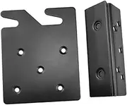 LIFKOME 2pcs Heavy Duty Bed Hinge Brackets Bed Accessories for Secure Mattress Support Cold-Plated Black Finish Easy Installation for Bedroom Furniture