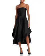 AQUA Mikado Strapless Midi Gown Size 6 MSRP$ 328
