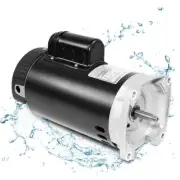 B2853 Square Flange Pool Motor, 56Y Frame, 1 HP, 3450 RPM, 1.25 Service Factor