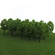 70pcs Trees HO Scale Model Train Layout Garden Park Scenery Landscape