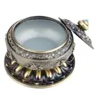Incense Burner Smoke Backflow Glaze Censer Cone Holder Home Decoration(Bronze)