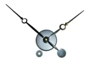 High Torque Clock Movement (Silent) and 9-1/4" Fancy Sword Hands w/Wall Mount #8