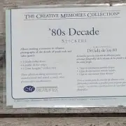 Creative Memories Scrapbooking Assorted Stickers 80’s HTF Decade NWT