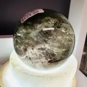 Garden Quartz / Lodolite / Phantom Quartz Crystal Sphere 8 cm