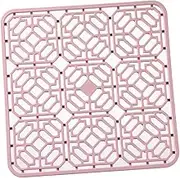 DimyFew Silicone Dish Drying Mat Silicone Sink Mat Scratchproof Protection Silicone Heat Insulation Pad for Home Kitchen Countertop, Pink, as described
