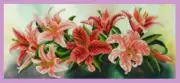Bead embroidery kit Lilies hand embroidery needlework kit