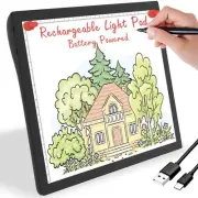 Rechargeable Light Box for Tracing Board Portable Cordless Light Pad Drawing ...