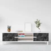 [Namly Design] Contact Paper- Triangular Pattern / Grey / Peel and Stick