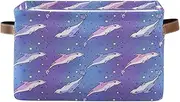Cute Cartoon Dolphins Pastel Blue Purple Clothes Organizer, Decorative Rectangle Home School Organizers