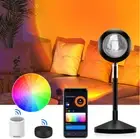 Sunset Lamp, Sunset Projection Lamp Light App Controlled 16 Colors Night Light
