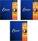 Electric Nanoweb 12052 Light 10-46 Electric Guitar Strings 3-Pack W/Bonus Pick