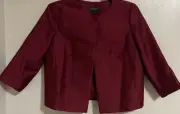 NWT Talbots Blazer Women’s Size 16P Petite Silk Cotton Snap Button Jacket $199