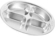Gatuida Boys and Girls Plate and Fork Set Lunch Tray Divided Sections for Preschoolers and Elementary School Children