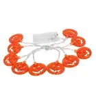 Halloween Pumpkin Light String 20 LED Lights Lamp Hanging Party Home Decoration