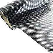 Moyishi One-Way Perforated Black Vinyl Privacy Window Film Electrostatic Adhesive Free Glass Wrap Roll (17''x78'')