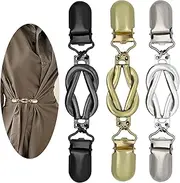 JClorix 3 Pcs Women Vintage Cardigan Clips Waist Clamps for Dresses Scarf and Vest Clips Decorative Retro Brooches Retro Fashion Accessories for Women Non-Slip Design, Metal