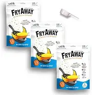 FryAway Super Fry Cooking Oil Solidifier, Super Value 3-Pack – Solidifies 4.5 Gallons Cooking Oil - Plant-Based Powder - Fry Oil Away for Mess-Free Cleanup and Disposal - Easy to Use, Made in the USA