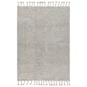 Brand Ventures Goa Diamond Wool Blend Grey Rug