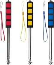 CAASFOOY 3 PCS Handheld Flagpole.Lightweight Extendable Stainless Steel Handheld Flagpole with Anti-Slip Grip for Tour Guides and Pointer