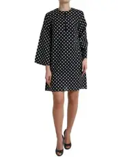 Dolce & Gabbana Elegant Polka Dot Shift Mini Women's Dress Authentic