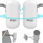 eoqo Point to Point 1.5KM Long Range Wireless Bridge for Starlink Internet - Reliable 5.8G 450Mbps CPE WiFi Bridges with 8dBi Antenna for Outdoor IP65 Waterproof, 2-Pack
