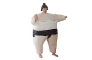 Ozoffer SUMO Fancy Dress Fan Inflatable Costume Suit with Hat