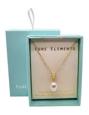 [Pure Elements] Baroque Pendant in Pearl Gold