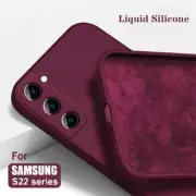 Liquid TPU Silicone Case For Samsung Galaxy S25 S24 S23 S22 Ultra Plus S21 S24 F