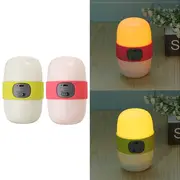 USB Rechargeable Timing Night Light Handheld Sleep Lamp for Baby Kids Nursery Bedside 25 PINK