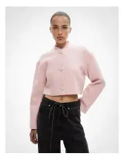 [Witchery] Three Button Bomber Jacket in Shell