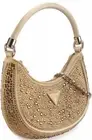 GUESS Zalina Mini rhinestone embellished hobo shoulder bag - Gold