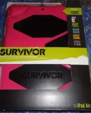 Apple iPad Air Griffin Survivor Case 2 Black/ Blue & 3 Pink/black GB36403 #588M