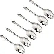 Skull Sugar Stainless Steel 304 Tea & Coffee Stirring Spoon Set of 6 - Silver Coffee Scoop