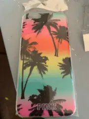 For iPhone 6/6S/7 Hard Case Cover Pink Brand Palm Trees Multicolored
