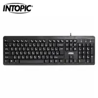 在飛比找PChome24h購物優惠-【INTOPIC 廣鼎】USB標準鍵盤 KBD-72