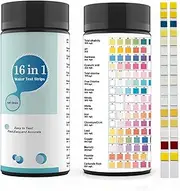 Tuperoymse 100PCS 16 in 1 Water Test Kits Drinking Water Testing Strips & Testing for PH,Lead,Chlorine