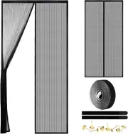 Magnetic Screen Door - Self Sealing, Heavy Duty, Hands Free Mesh Partition Keeps