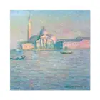Monet Claude Church San Giorgio Maggiore Venice Cropped Wall Art Canvas Print