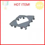 Multi Purpose Dolly With 8 Feet, Locking Swivel Wheels, Levels and Adjustable Ba