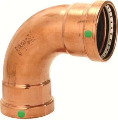 Viega 20628 3" x 3" ProPress XL-C Copper 90° Elbow, Press Connection