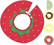 LIFKOME Eating Bib for Teething 5pcs Baby Handkerchief Bib Soft Cotton and Rotating Snap