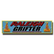 RALEIGH GRIFTER METAL DISPLAY SIGN 12" X 3"