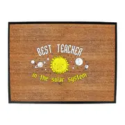 Best Teacher Solar System - Funny Novelty Doormat Man Cave Floor mat
