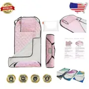 Portable Kids Nap Mat with Washable Blanket & Pillow - Ideal for Toddler Daycare