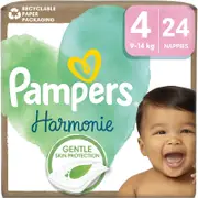 Pampers Harmonie Size 4 disposable diapers 9-14 kg 24 pieces